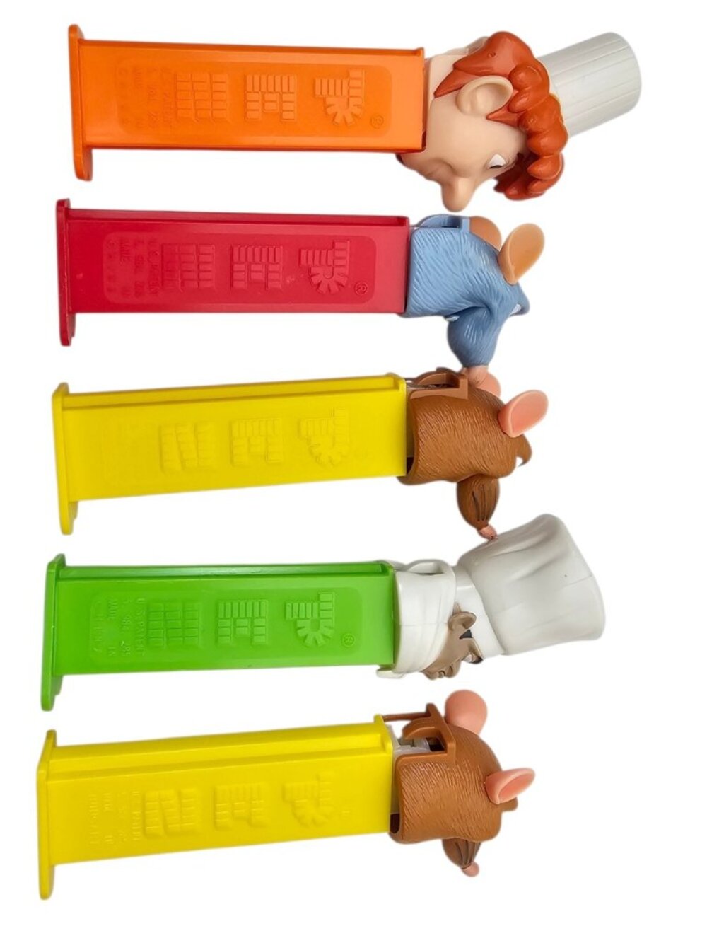 Disney Pixar’s RATATOUILLE Set 5 PEZ Dispensers CHEF SKINNER-LINGUINI-REMY-EMILE - Picture 2 of 9